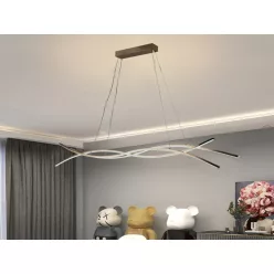   LED design mennyezeti lámpa 80W, 3500 lm, 3000K-6500K, IP20, fém-akril - J4368/G