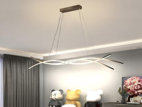 LED design mennyezeti lámpa 80W, 3500 lm, 3000K-6500K, IP20, fém-akril - J4368/G