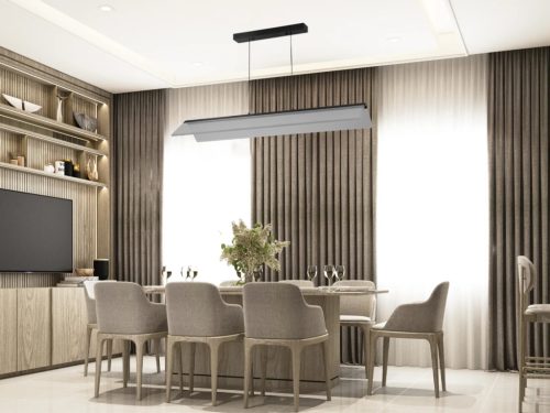 LED design mennyezeti lámpa 22W, 1500 lm, 3000K-6500K, IP20, fém-akril - J4369/B