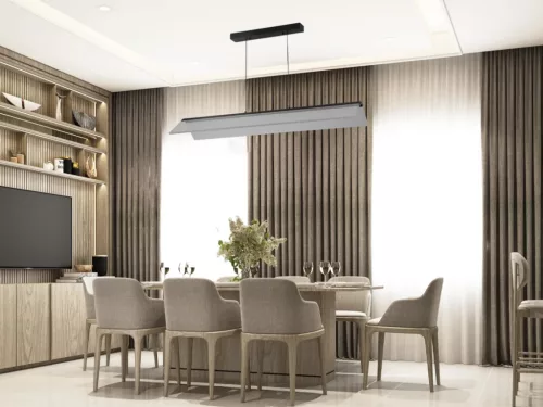 LED design mennyezeti lámpa 22W, 1500 lm, 3000K-6500K, IP20, fém-akril - J4369/B