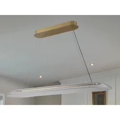   LED design mennyezeti lámpa 40W, 2600 lm, 3000K-6500K, IP20, fém-akril - J4370/G