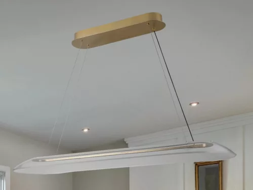 LED design mennyezeti lámpa 40W, 2600 lm, 3000K-6500K, IP20, fém-akril - J4370/G