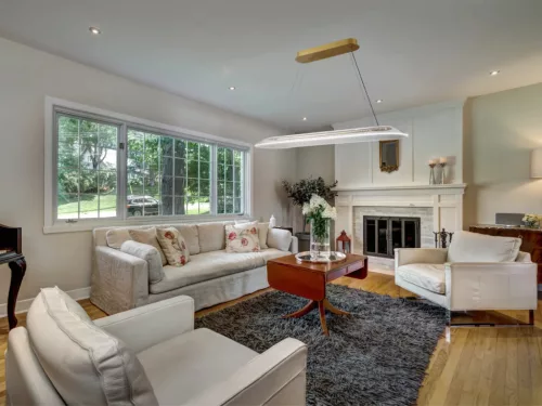 LED design mennyezeti lámpa 40W, 2600 lm, 3000K-6500K, IP20, fém-akril - J4370/G