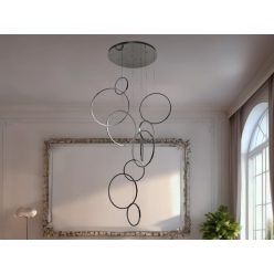   LED mennyezeti lámpa, 290W, 15500 lm, 3000K–6500K állítható, IP20, fém/akril, függesztett - J4371/BC