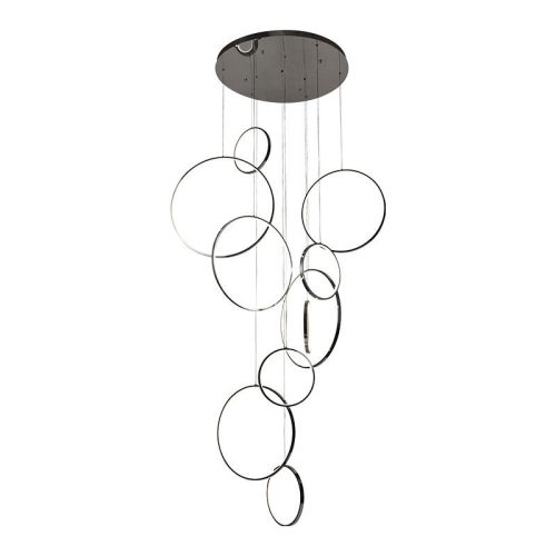 LED mennyezeti lámpa, 290W, 15500 lm, 3000K–6500K állítható, IP20, fém/akril, függesztett - J4371/BC