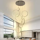 LED mennyezeti lámpa, 290W, 15500 lm, 3000K–6500K állítható, IP20, fém/akril, függesztett - J4371/BC