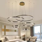 LED mennyezeti lámpa, 220W, 12500 lm, 3000K–6500K állítható, IP20, fém/akril, függesztett - J4372/G