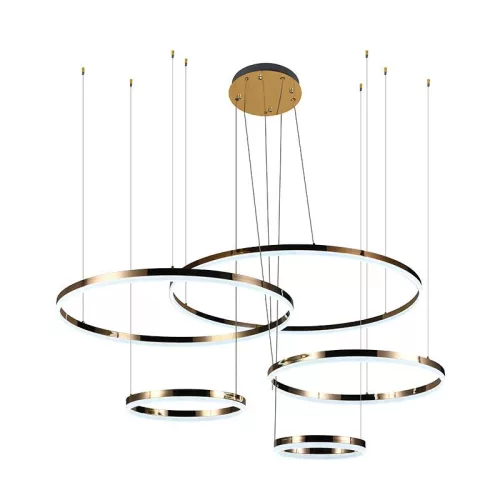 LED mennyezeti lámpa, 220W, 12500 lm, 3000K–6500K állítható, IP20, fém/akril, függesztett - J4372/G