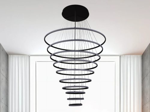 LED mennyezeti lámpa, 365W, 30000 lm, 3000K–6500K állítható, IP20, fém/akril, függesztett - J4373/B