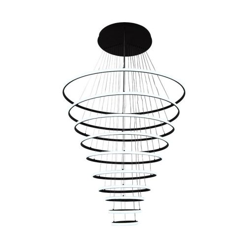 LED mennyezeti lámpa, 365W, 30000 lm, 3000K–6500K állítható, IP20, fém/akril, függesztett - J4373/B