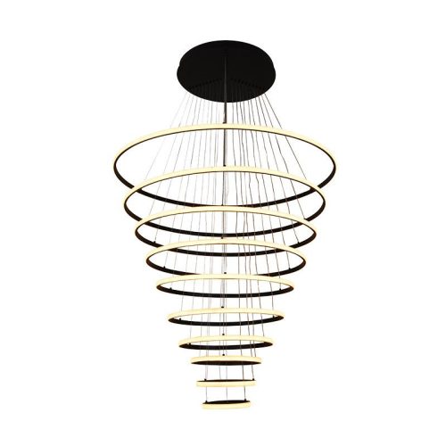 LED mennyezeti lámpa, 365W, 30000 lm, 3000K–6500K állítható, IP20, fém/akril, függesztett - J4373/B