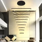 LED mennyezeti lámpa, 385W, 29000 lm, 3000K–6500K állítható, IP20, fém/akril, függesztett - J4374/B