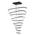 LED mennyezeti lámpa, 370W, 30000 lm, 3000K–6500K állítható, IP20, fém/akril, függesztett - J4375/B