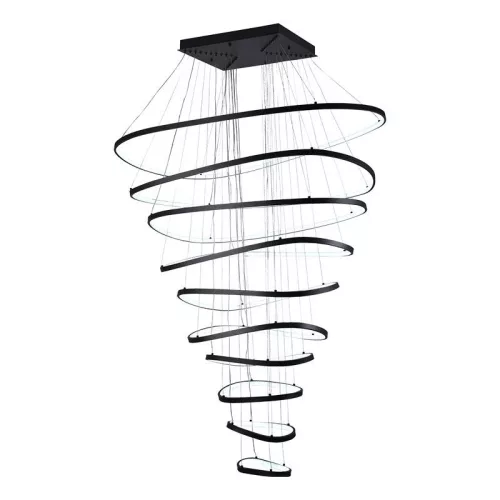 LED mennyezeti lámpa, 370W, 30000 lm, 3000K–6500K állítható, IP20, fém/akril, függesztett - J4375/B