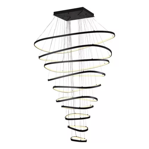 LED mennyezeti lámpa, 370W, 30000 lm, 3000K–6500K állítható, IP20, fém/akril, függesztett - J4375/B