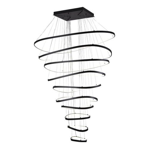 LED mennyezeti lámpa, 370W, 30000 lm, 3000K–6500K állítható, IP20, fém/akril, függesztett - J4375/B