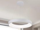 LED design mennyezeti lámpa 45W, 3300lm, 3000K-6500K, RF 2,4GHz vezérlés, IP20, Ø600x60mm - J4376/W