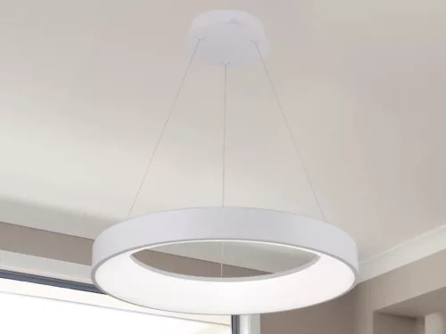 LED design mennyezeti lámpa 45W, 3300lm, 3000K-6500K, RF 2,4GHz vezérlés, IP20, Ø600x60mm - J4376/W