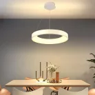 LED design mennyezeti lámpa 45W, 3300lm, 3000K-6500K, RF 2,4GHz vezérlés, IP20, Ø600x60mm - J4376/W