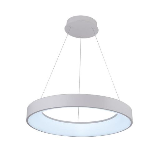 LED design mennyezeti lámpa 45W, 3300lm, 3000K-6500K, RF 2,4GHz vezérlés, IP20, Ø600x60mm - J4376/W