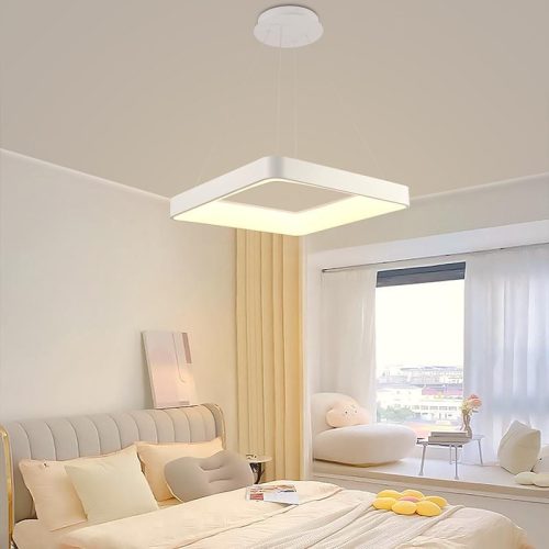 LED design mennyezeti lámpa 55W, 4000 lm, 3000K-6500K fényszínváltós, dimmelhető, RF távirányító, IP