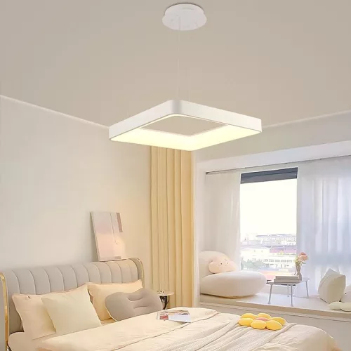 LED design mennyezeti lámpa 55W, 4000 lm, 3000K-6500K fényszínváltós, dimmelhető, RF távirányító, IP
