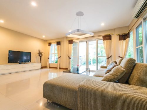 LED design mennyezeti lámpa 55W, 4000 lm, 3000K-6500K fényszínváltós, dimmelhető, RF távirányító, IP
