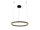 LED design mennyezeti lámpa 42W, 2800 lm, 3000K-6500K, fekete, IP20, 600mm - J4378/B