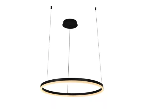 LED design mennyezeti lámpa 42W, 2800 lm, 3000K-6500K, fekete, IP20, 600mm - J4378/B