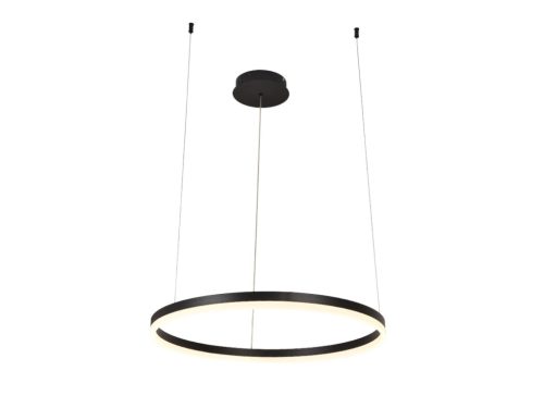 LED design mennyezeti lámpa 42W, 2800 lm, 3000K-6500K, fekete, IP20, 600mm - J4378/B