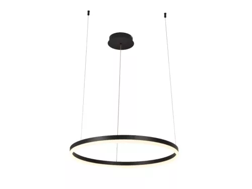 LED design mennyezeti lámpa 42W, 2800 lm, 3000K-6500K, fekete, IP20, 600mm - J4378/B