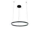 LED design mennyezeti lámpa 42W, 2800 lm, 3000K-6500K, fekete, IP20, 600mm - J4378/B