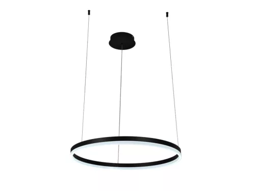 LED design mennyezeti lámpa 42W, 2800 lm, 3000K-6500K, fekete, IP20, 600mm - J4378/B