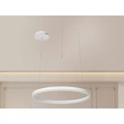   LED design mennyezeti lámpa 42W, 2800 lm, 3000K-6500K, IP20, 600mm - J4378/W