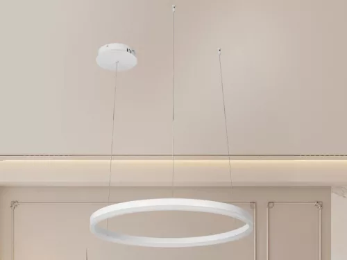 LED design mennyezeti lámpa 42W, 2800 lm, 3000K-6500K, IP20, 600mm - J4378/W