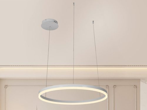 LED design mennyezeti lámpa 42W, 2800 lm, 3000K-6500K, IP20, 600mm - J4378/W