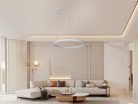 LED design mennyezeti lámpa 42W, 2800 lm, 3000K-6500K, IP20, 600mm - J4378/W