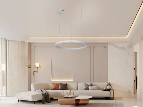 LED design mennyezeti lámpa 42W, 2800 lm, 3000K-6500K, IP20, 600mm - J4378/W