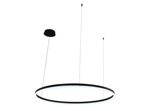 LED design mennyezeti lámpa 55W, 3700lm, 3000K-6500K, IP20, Ø800 mm, fekete - J4379/B