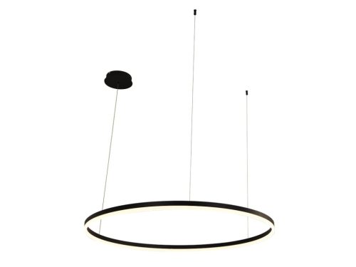 LED design mennyezeti lámpa 55W, 3700lm, 3000K-6500K, IP20, Ø800 mm, fekete - J4379/B