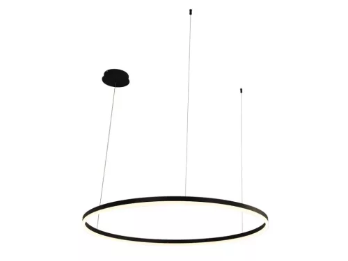 LED design mennyezeti lámpa 55W, 3700lm, 3000K-6500K, IP20, Ø800 mm, fekete - J4379/B