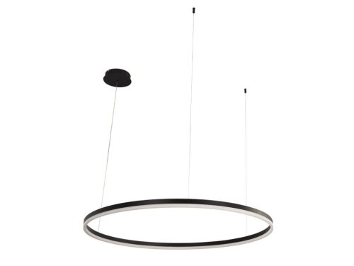LED design mennyezeti lámpa 55W, 3700lm, 3000K-6500K, IP20, Ø800 mm, fekete - J4379/B