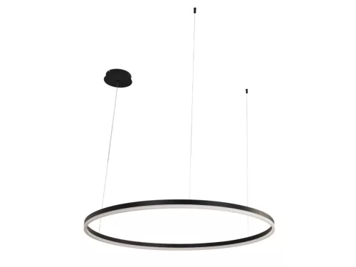 LED design mennyezeti lámpa 55W, 3700lm, 3000K-6500K, IP20, Ø800 mm, fekete - J4379/B