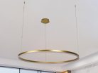 LED design mennyezeti lámpa 55W, 3700lm, 3000K-6500K, IP20, Ø800 mm, arany - J4379/G