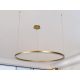 LED design mennyezeti lámpa 55W, 3700lm, 3000K-6500K, IP20, Ø800 mm, arany - J4379/G