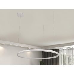   LED design mennyezeti lámpa 55W, 3700lm, 3000K-6500K, IP20, Ø800 mm, fehér - J4379/W