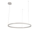 LED design mennyezeti lámpa 55W, 3700lm, 3000K-6500K, IP20, Ø800 mm, fehér - J4379/W