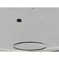   LED design mennyezeti lámpa 72W, 4800lm, 3000K-6500K, IP20, Ø1000 mm, fekete - J4380/B