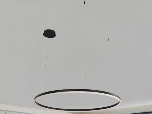 LED design mennyezeti lámpa 72W, 4800lm, 3000K-6500K, IP20, Ø1000 mm, fekete - J4380/B