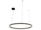 LED design mennyezeti lámpa 72W, 4800lm, 3000K-6500K, IP20, Ø1000 mm, fekete - J4380/B